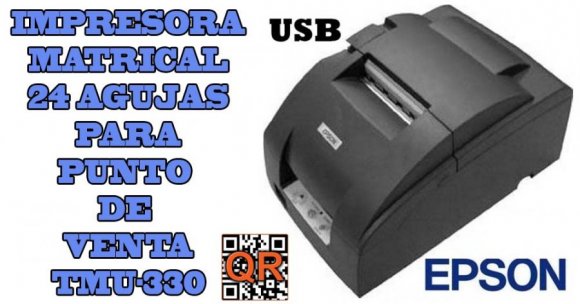 Negocio En Linea Cel591 78512314 591 75665856 Bolivia Epson Tmu330 Impresora Matricial Usb 9676