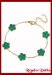 Pulsera A. Quirrgico Ench. Oro Trbol Green